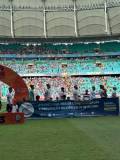 ,Esporte Clube Bahia entra em campo com a faixa do Março Azul